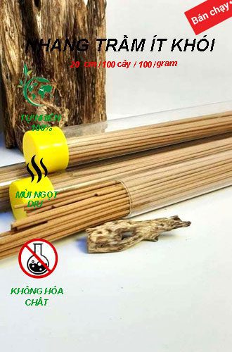 Nhang trầm hương tư nhiên không hóa chất mùi hương dịu nhẹ