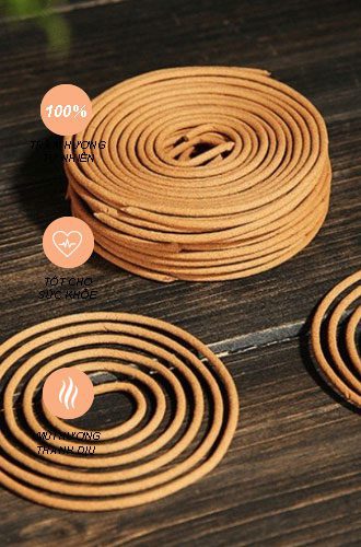 Nhang trầm hương tư nhiên không hóa chất mùi hương dịu nhẹ