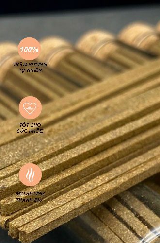 Nhang trầm hương tư nhiên không hóa chất mùi hương dịu nhẹ
