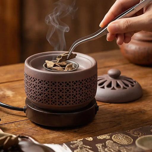 Lư Xông Trầm Điện Tính Năng Hẹn Giờ Kèm Phụ Kiện