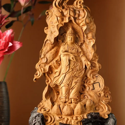 Tượng Phật Trầm Hương Quan Âm Như Ý