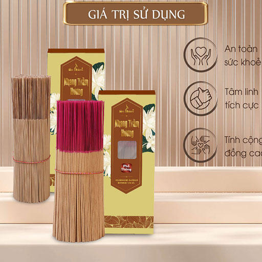 Nhang Trầm Hương 40cm Hộp 500 Cây